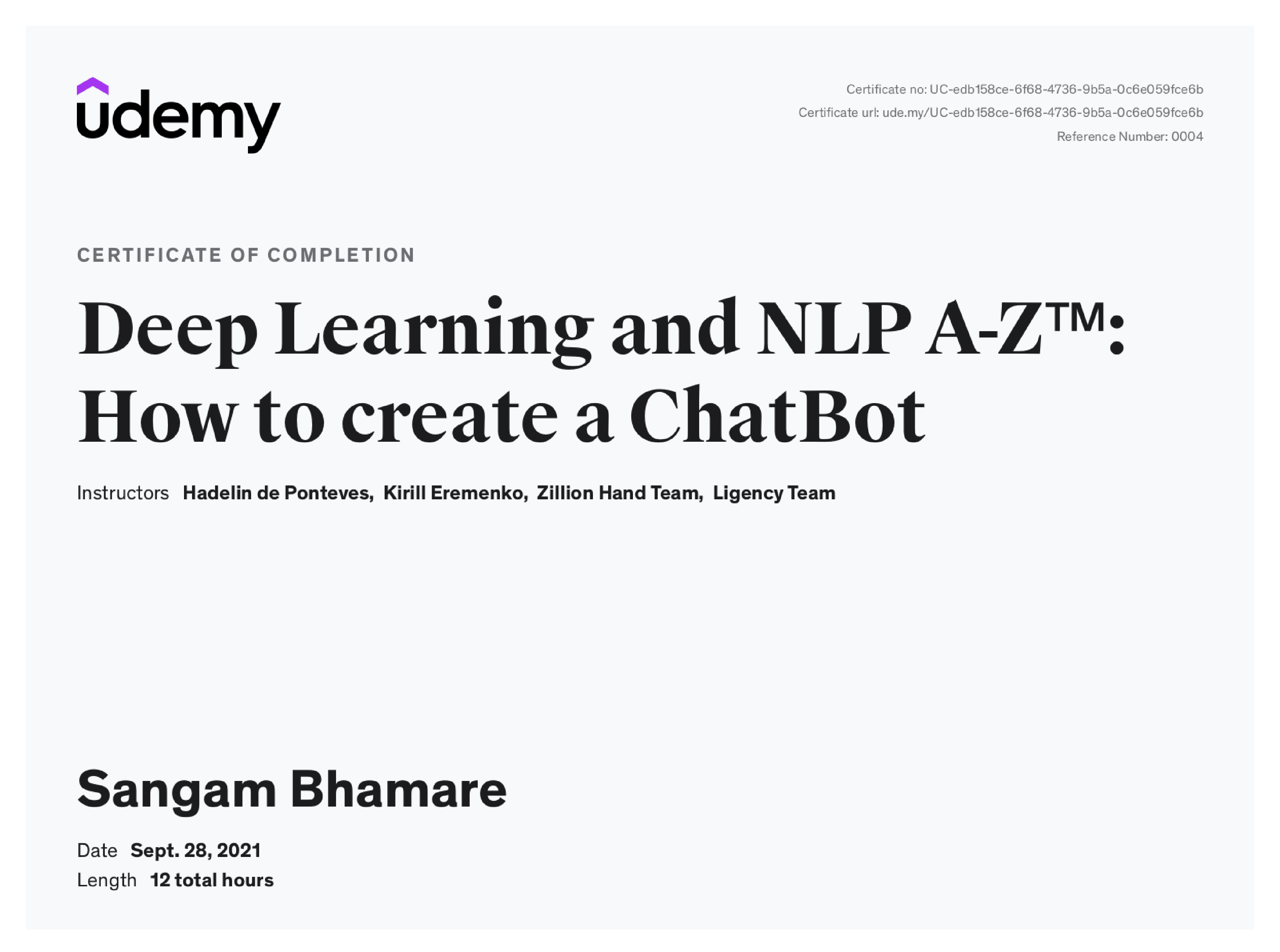Deep Learning and NLP A-Z